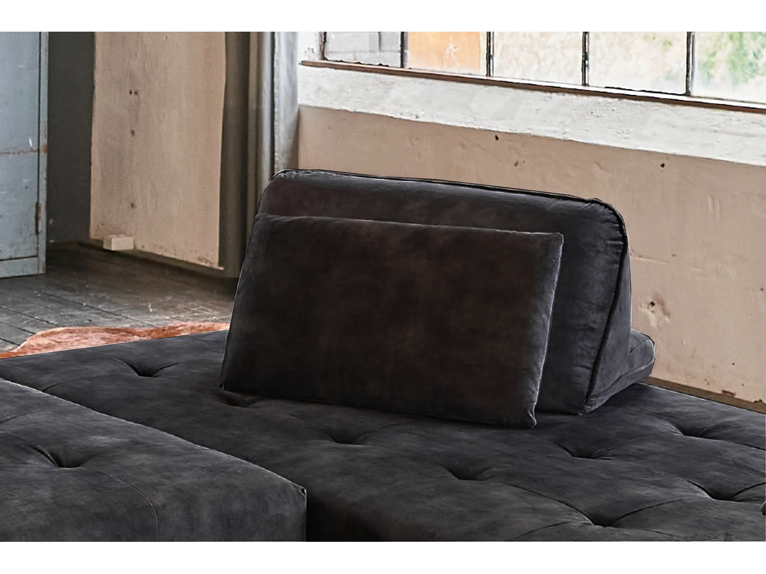 Cuscini schienale - antracite velluto - WIOLO