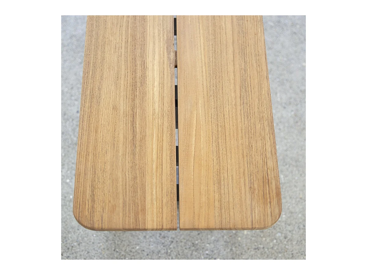 Bank Harper aus massivem Teakholz und Aluminium