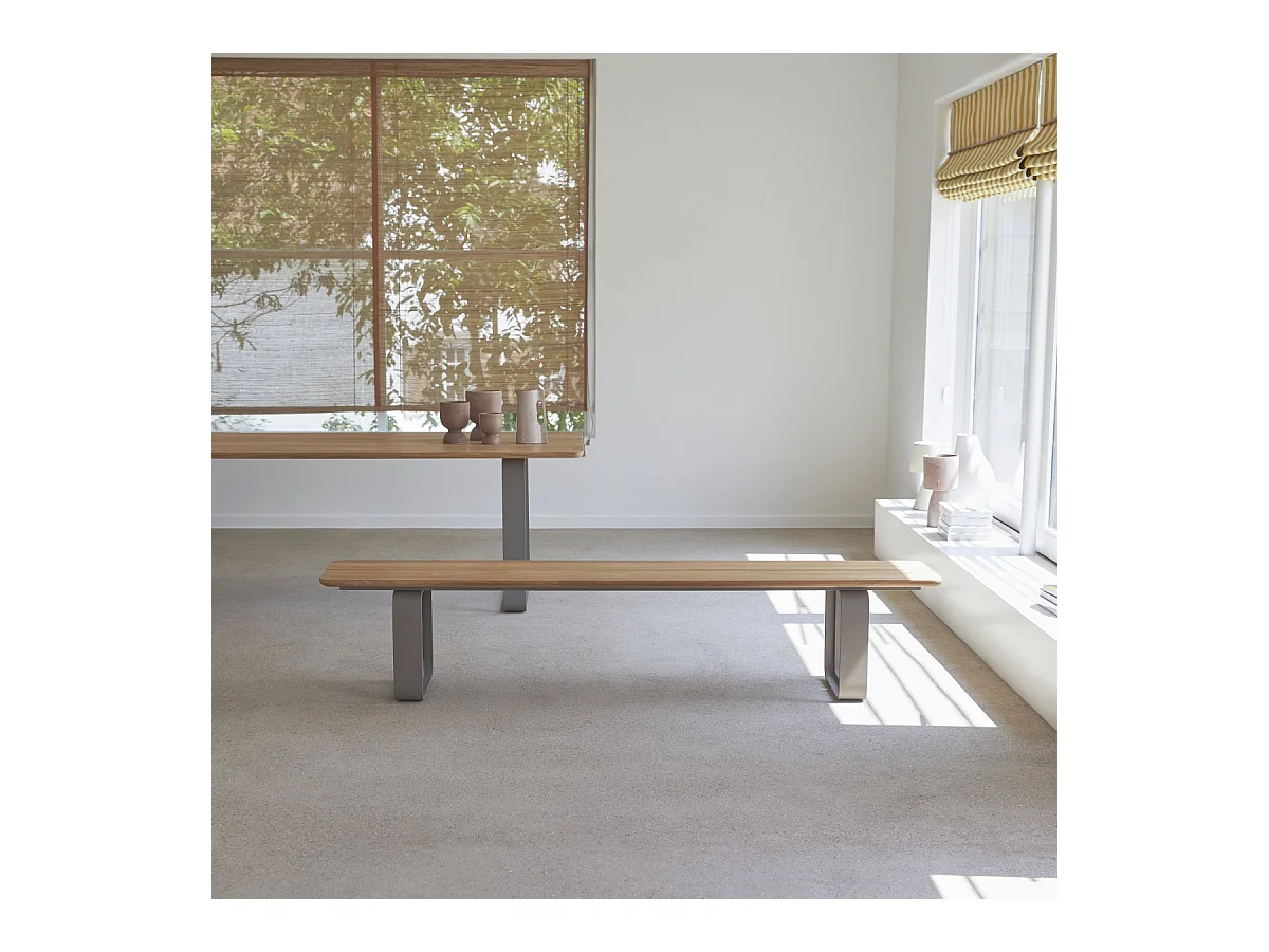 Bank Harper aus massivem Teakholz und Aluminium