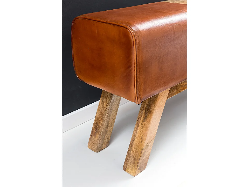 design Bock Tourner Banc compartiment Brown stockage 120 x 29 x 53 cm | Tourner escabeau en