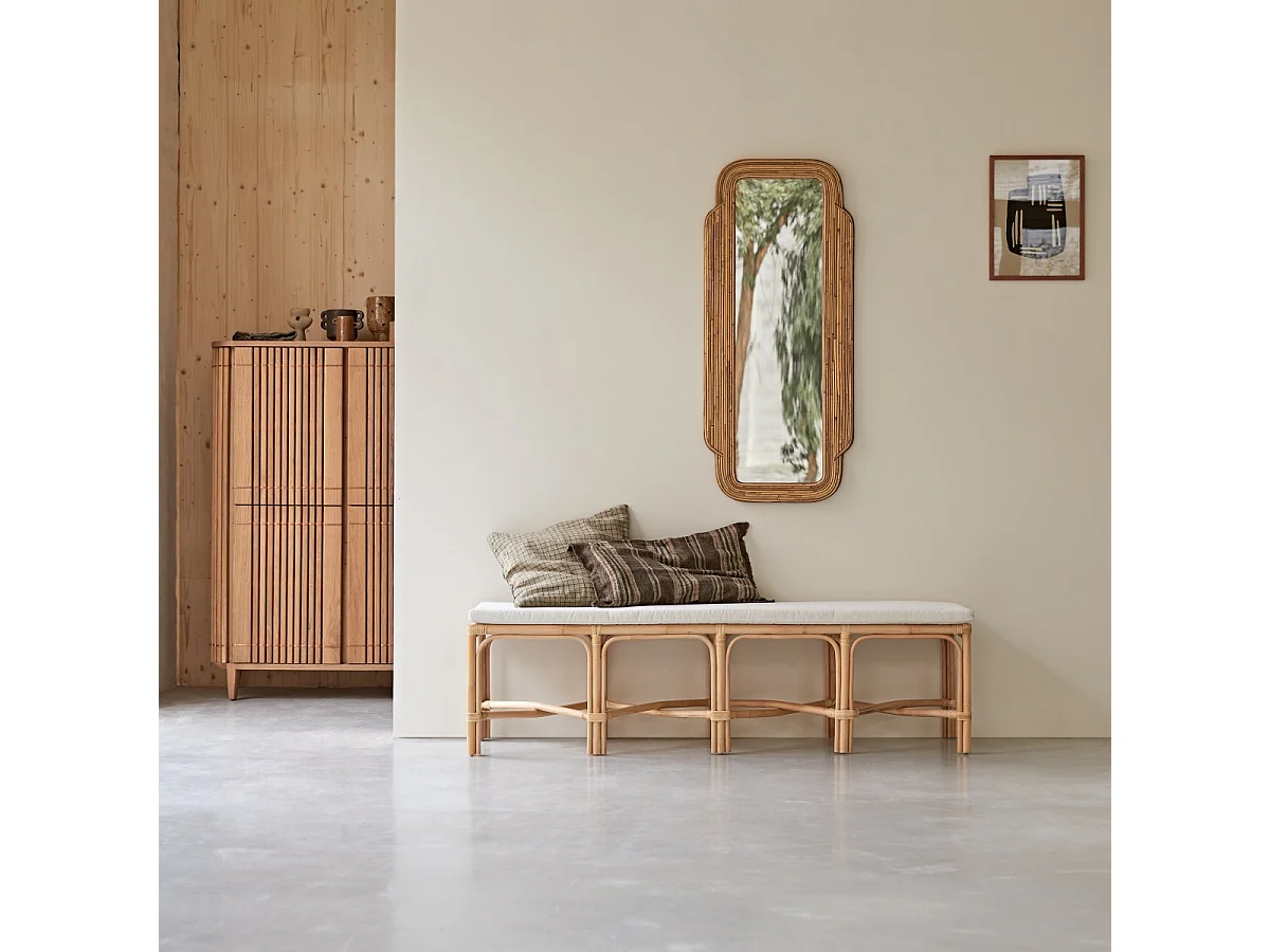 Panca in midollino di rattan 160 Soa