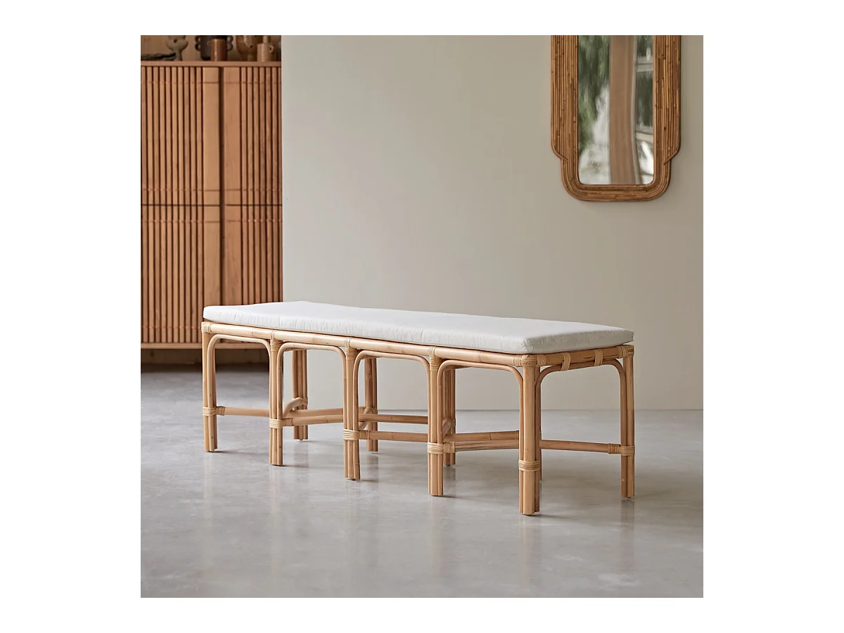 Panca in midollino di rattan 160 Soa