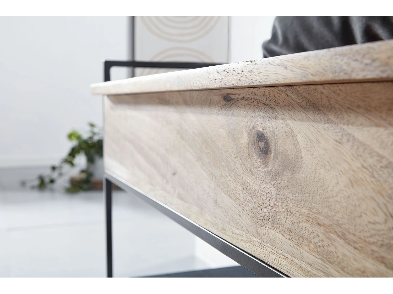 Banc avec Espace de Rangement Manguier Bois Massif 90x52x38 cm | Banquette Couloir Moderne | Banc