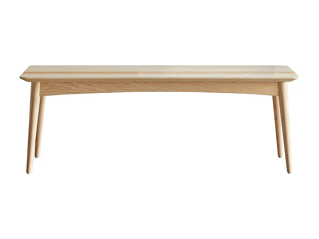 Banc en bois de frêne olivier massif Josef