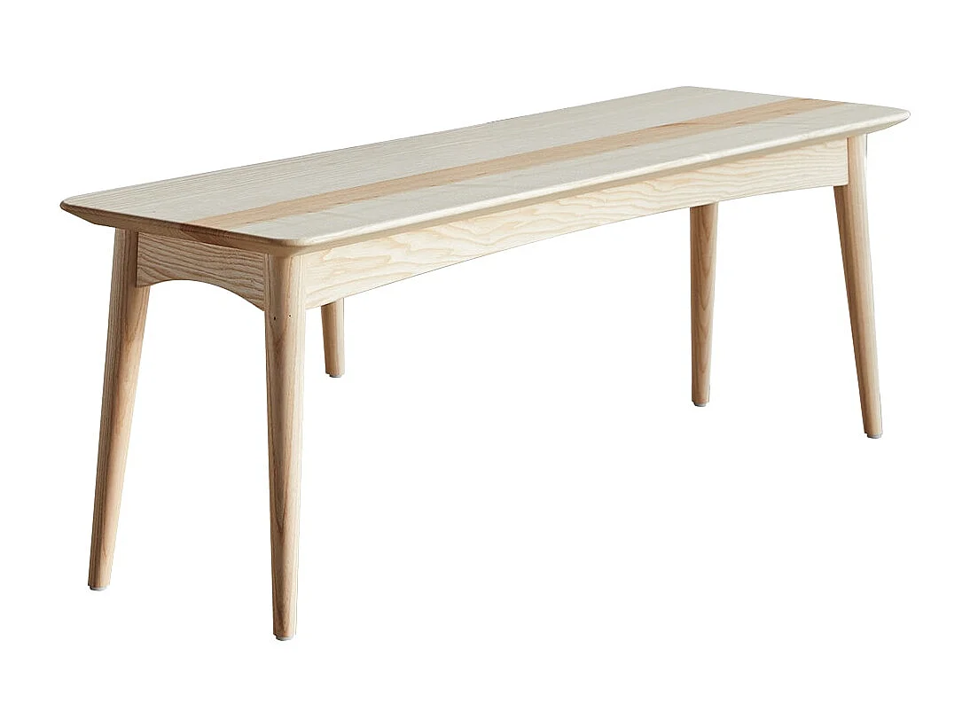 Banc en bois de frêne olivier massif Josef