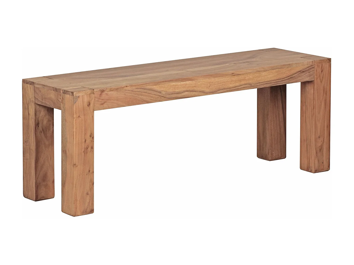 Esszimmer Sitzbank MUMBAI Massiv-Holz Akazie 120 x 45 x