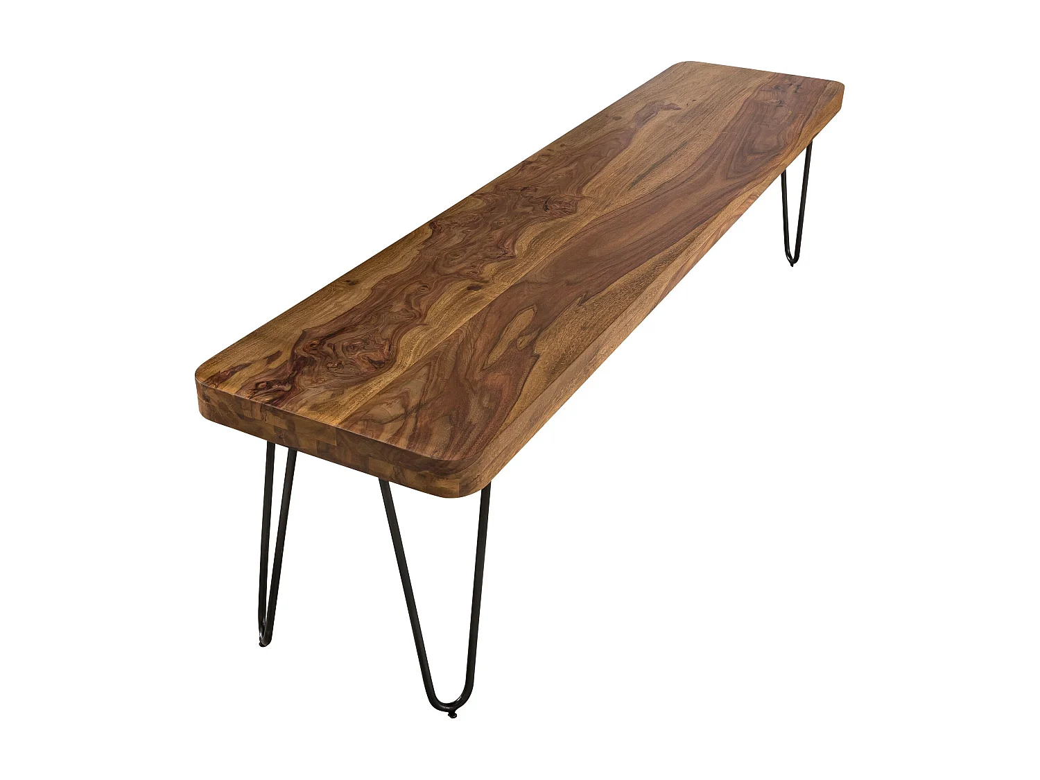 banc de salle à manger BAGLI bois massif Sheesham 160 x 45 x 40 cm banc en bois produit naturel