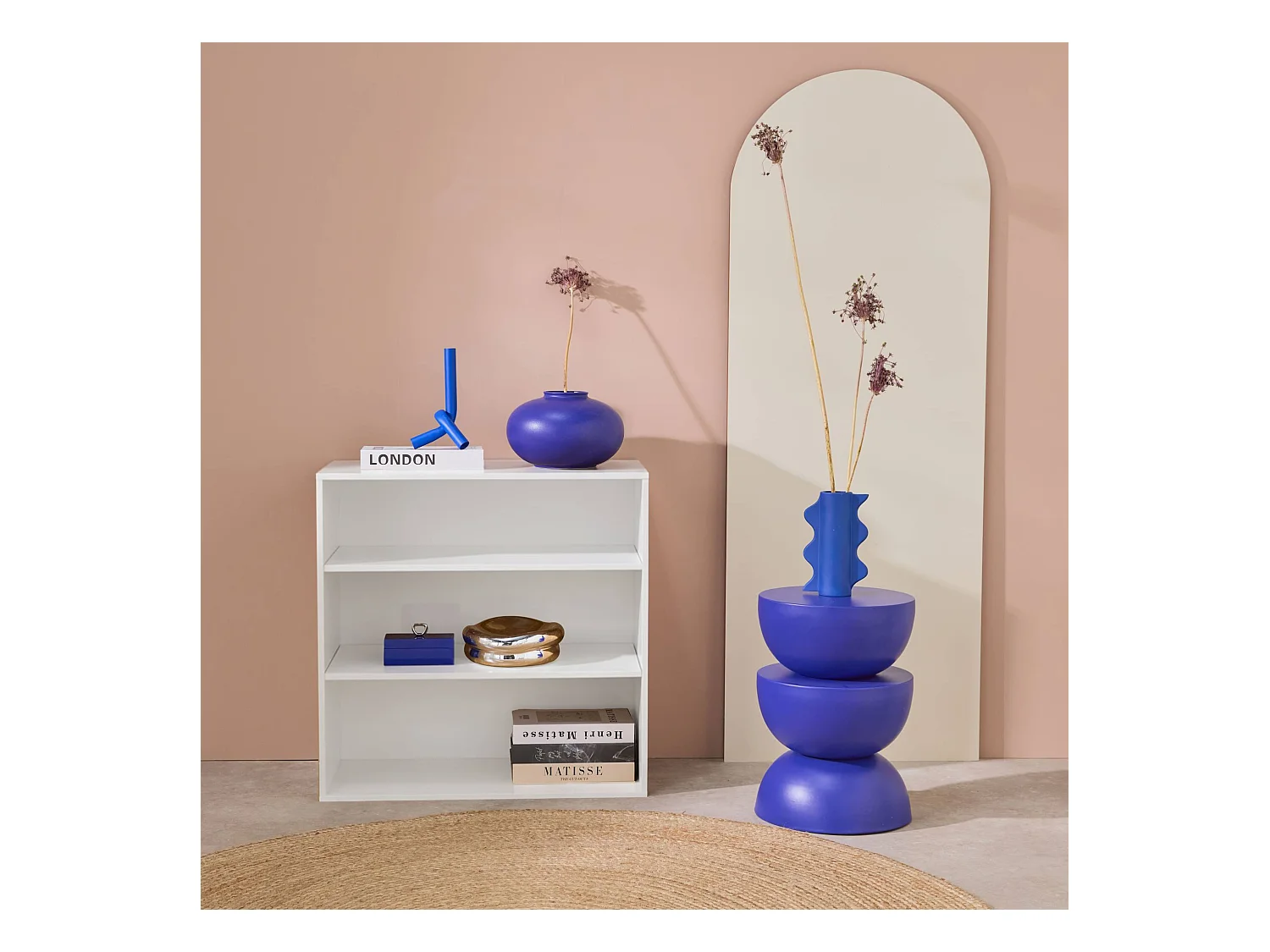 Mensola, libreria, modulo di stoccaggio decorare legno 2 mensole,