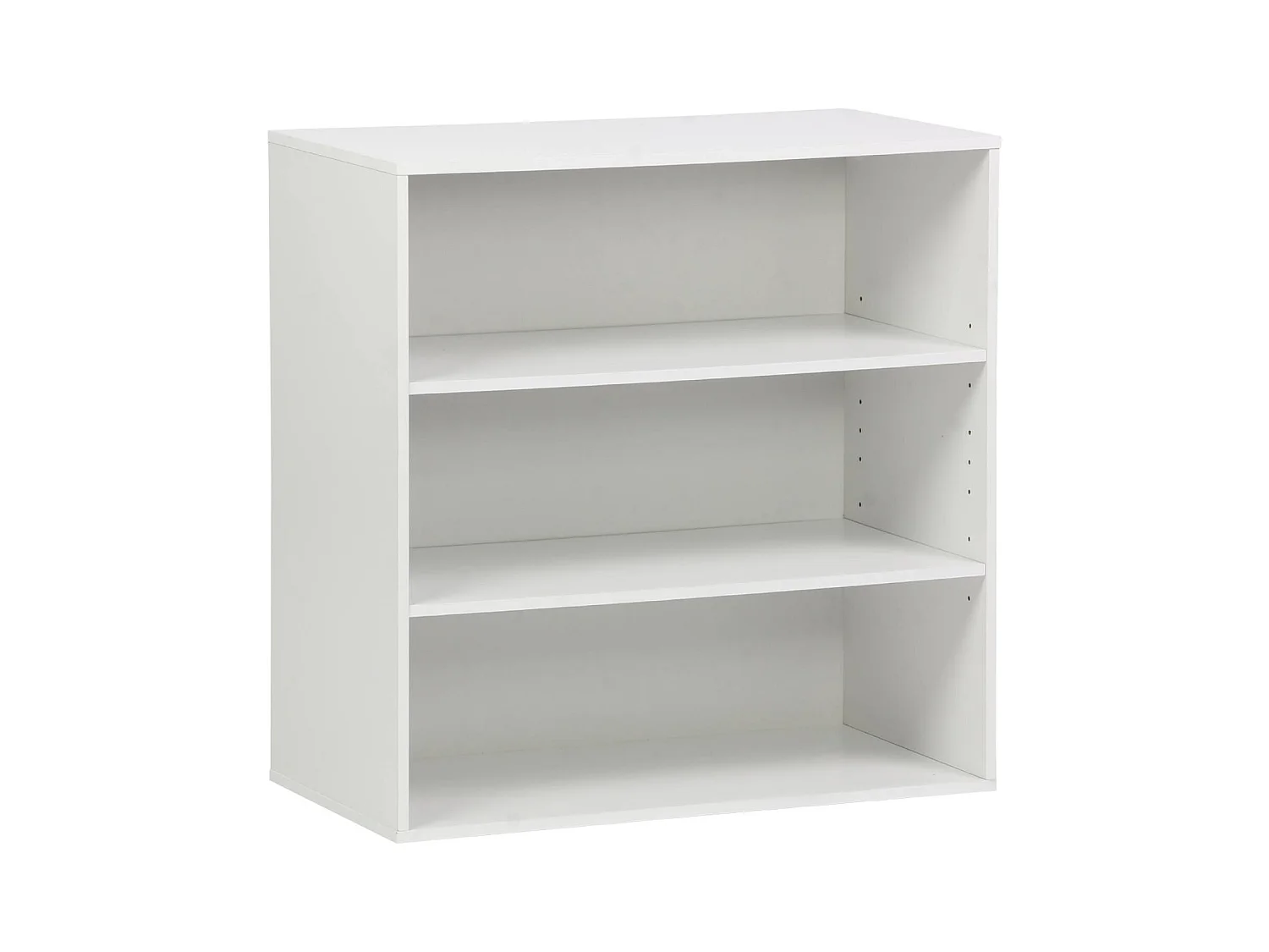 Etagère. bibliothèque. module de rangement décor bois blanc 2 étagères L 70 x P 35 x H 70cm - Kompo