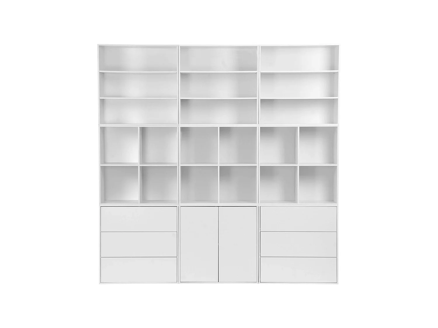 Estantería estándar, 3 estantes, Blanco