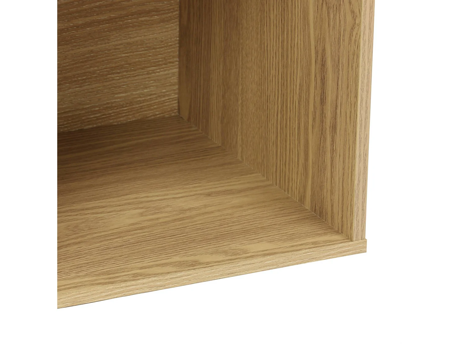 Etagère. bibliothèque. module de rangement décor bois chêne 4 compartiments L 70 x P 35 x H 70cm - Kompo