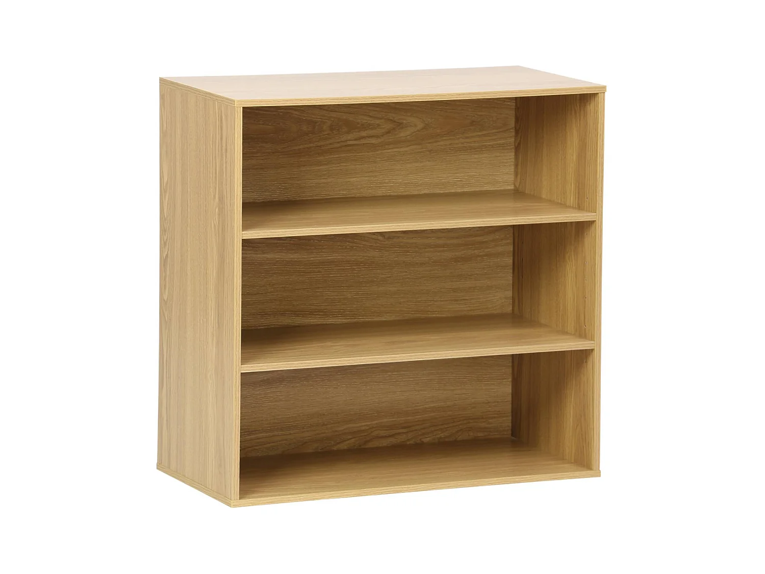 Etagère. bibliothèque. module de rangement décor bois chêne 2 étagères L 70 x P 35 x H 70cm - Kompo