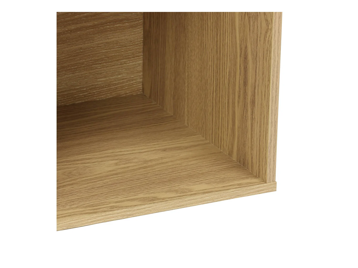 Etagère. bibliothèque. module de rangement décor bois chêne 2 étagères L 70 x P 35 x H 70cm - Kompo