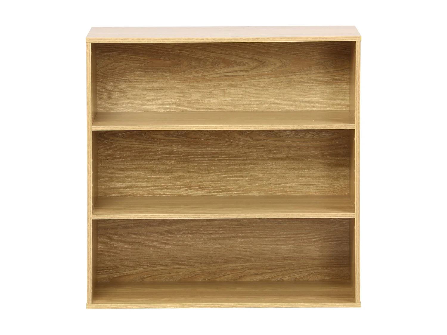 Libreria, modulo di stoccaggio in legno 2 mensole, quercia