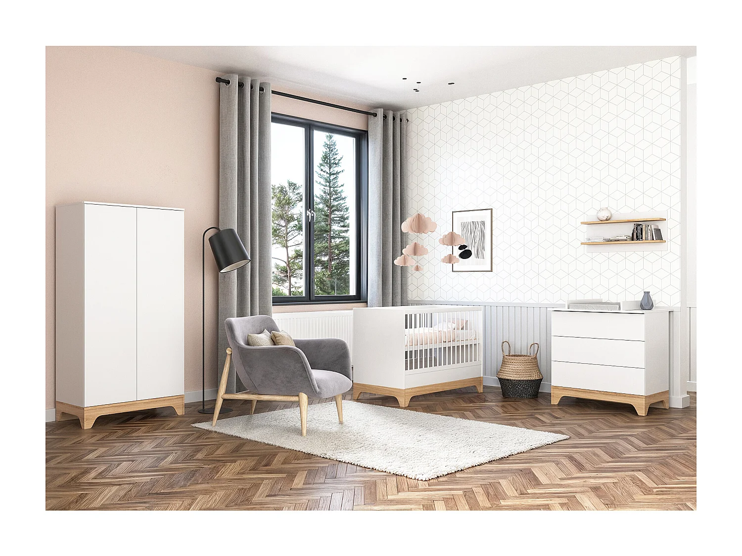 Commode à Langer avec Plan à Langer Amovible - LUMINA