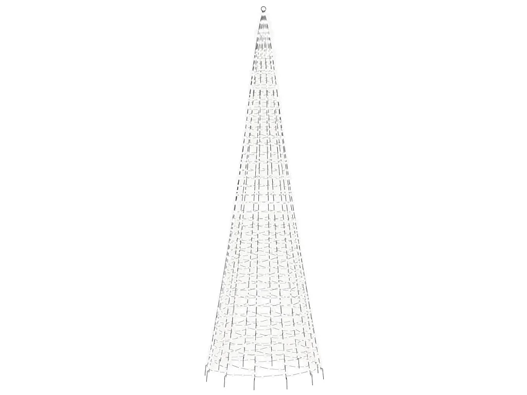 Árbol de Navidad 1534 LED blanco frío 500 cm