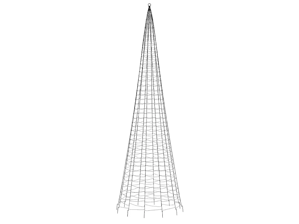 Árbol de Navidad 1534 LED blanco frío 500 cm