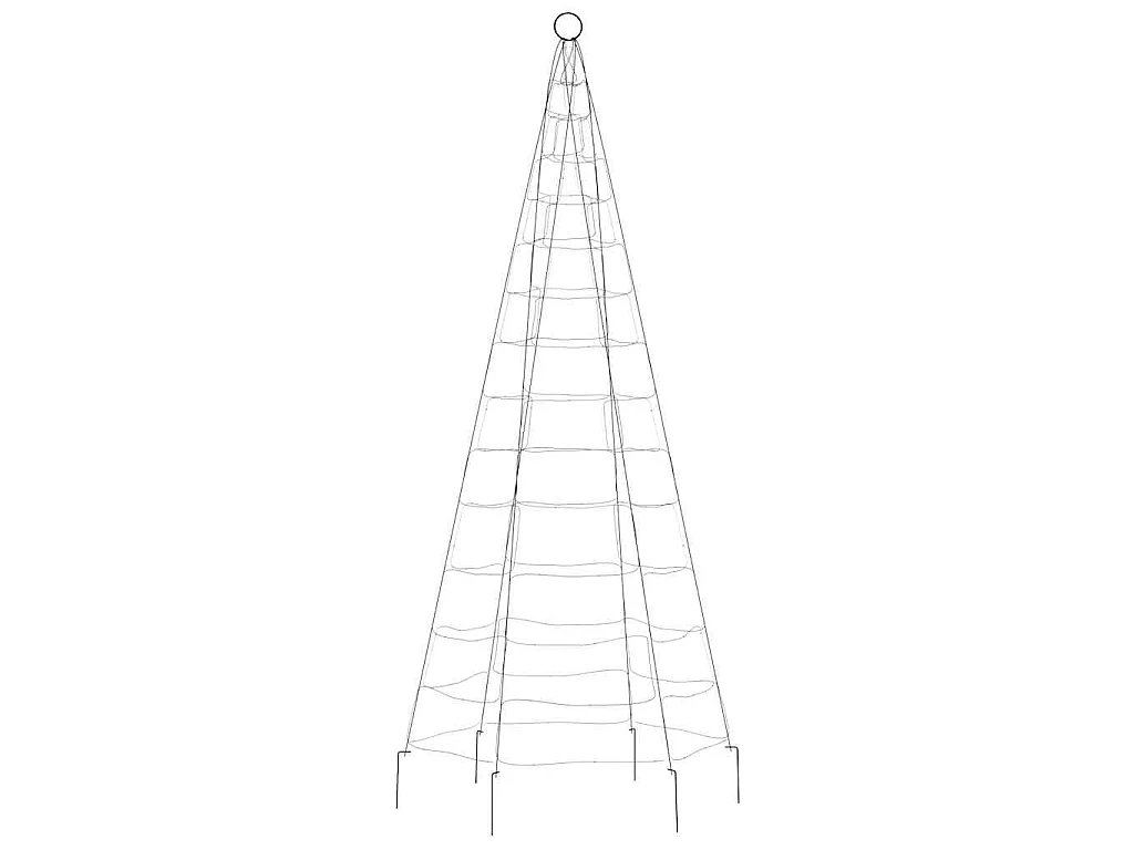 Sapin de Noël à LED 200 LED bleu 180 cm