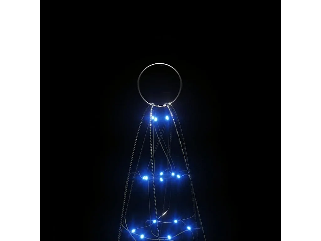 Sapin de Noël à LED 200 LED bleu 180 cm