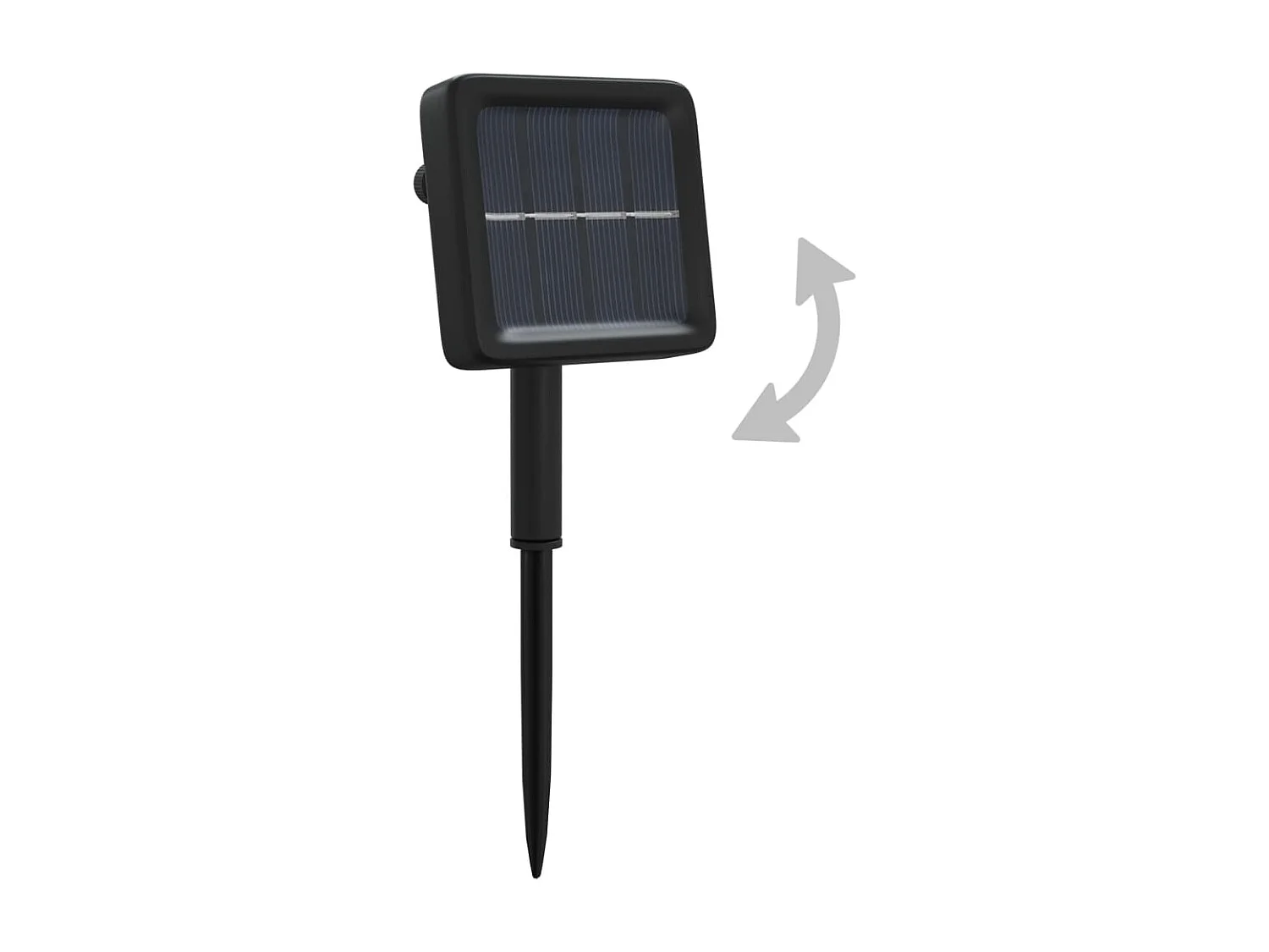 Lampes solaires 2 pcs 2x200 LED Blanc chaud Intérieur Extérieur