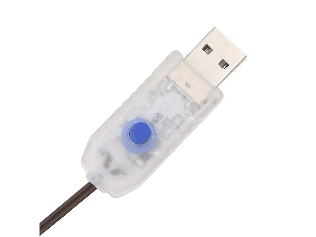 Decorações renas de Natal 2 pcs 80 luzes LED vime branco quente