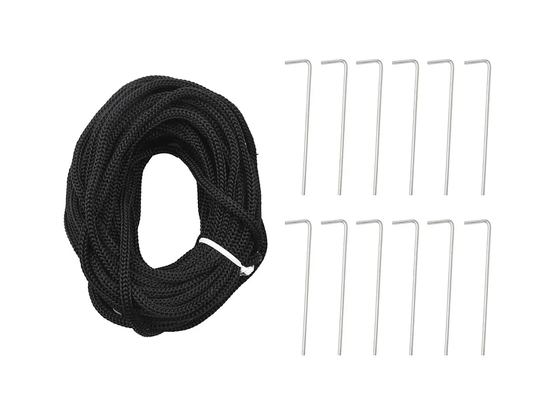 Árbol de Navidad en asta de bandera 1534 LED azul 500 cm