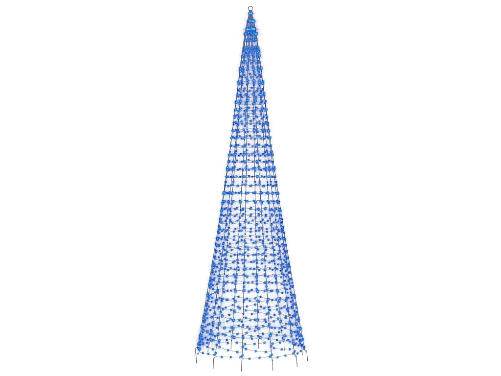 Sapin de Noël à LED 1534 LED bleu 500 cm