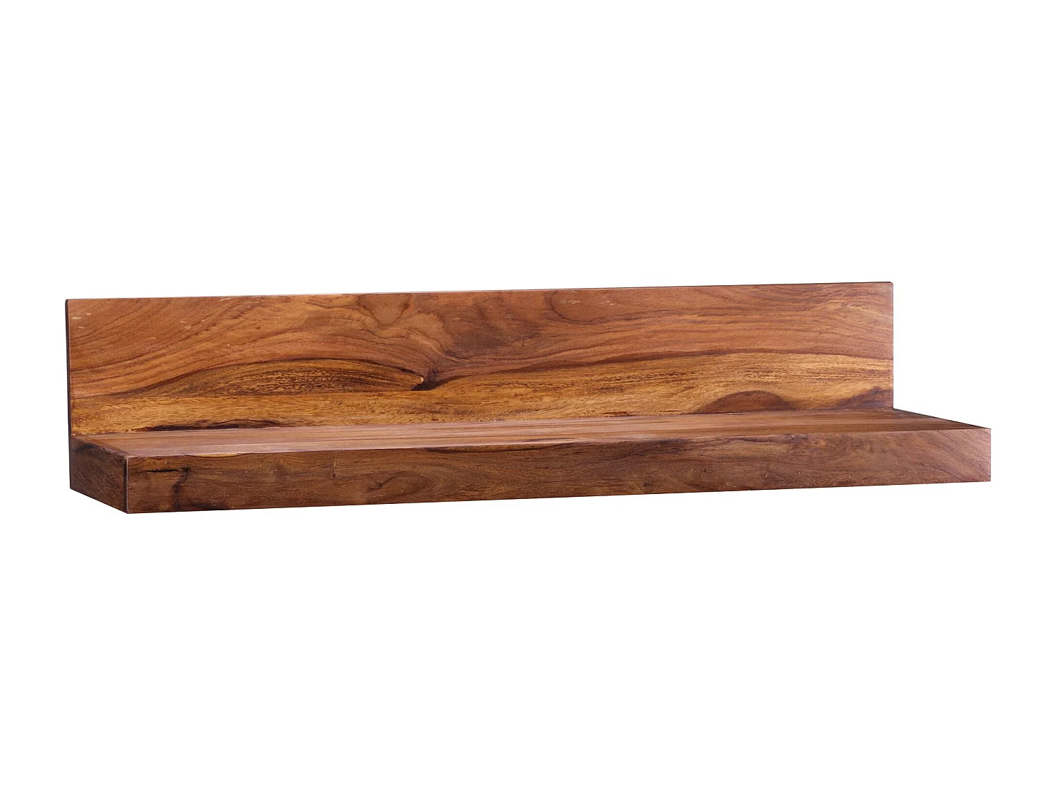 estante de pared MUMBAI madera maciza sheesham estante de madera 80 cm estilo rústico estante