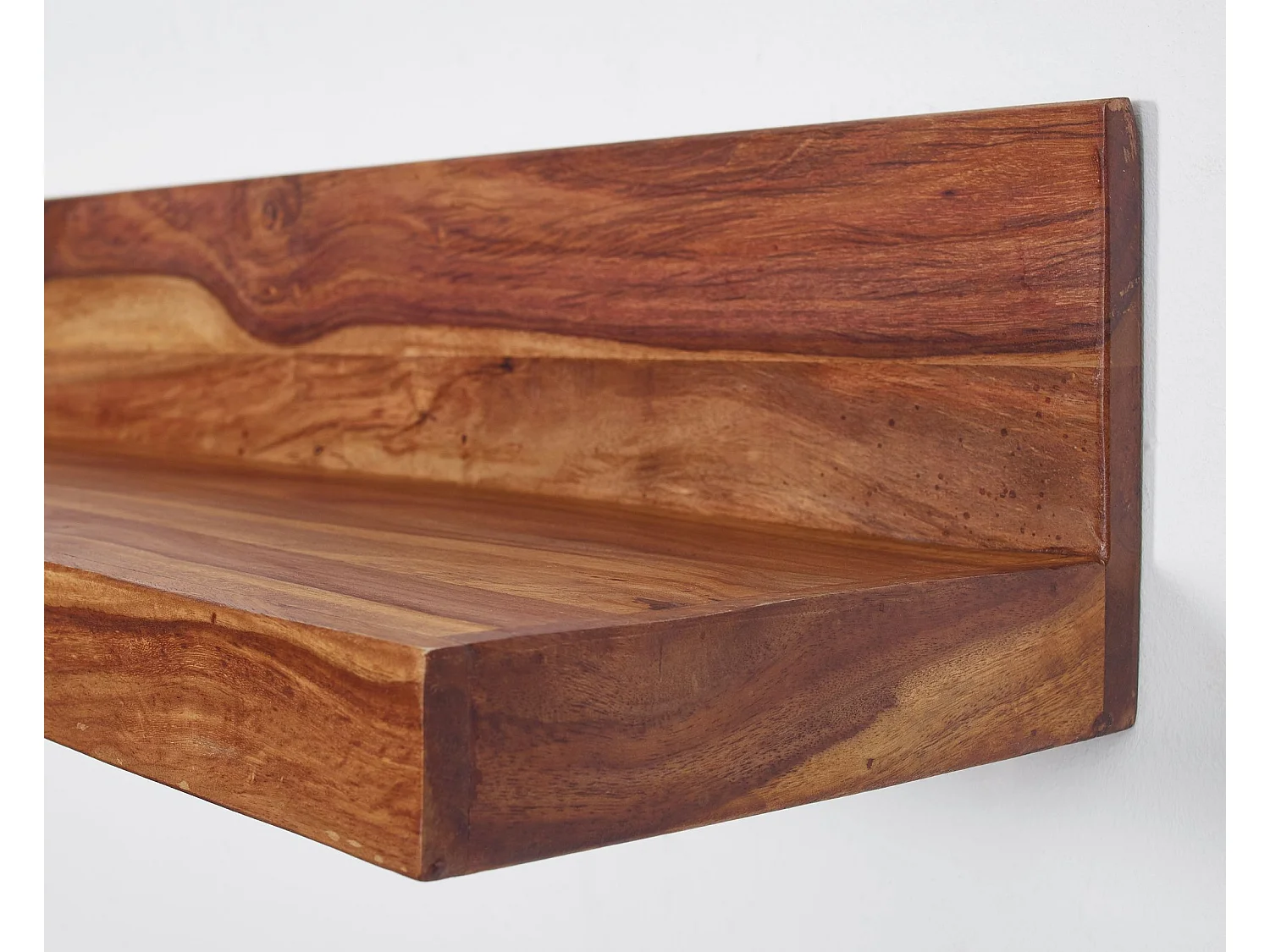 estante de pared MUMBAI madera maciza sheesham estante de madera 110 cm estilo rústico estante