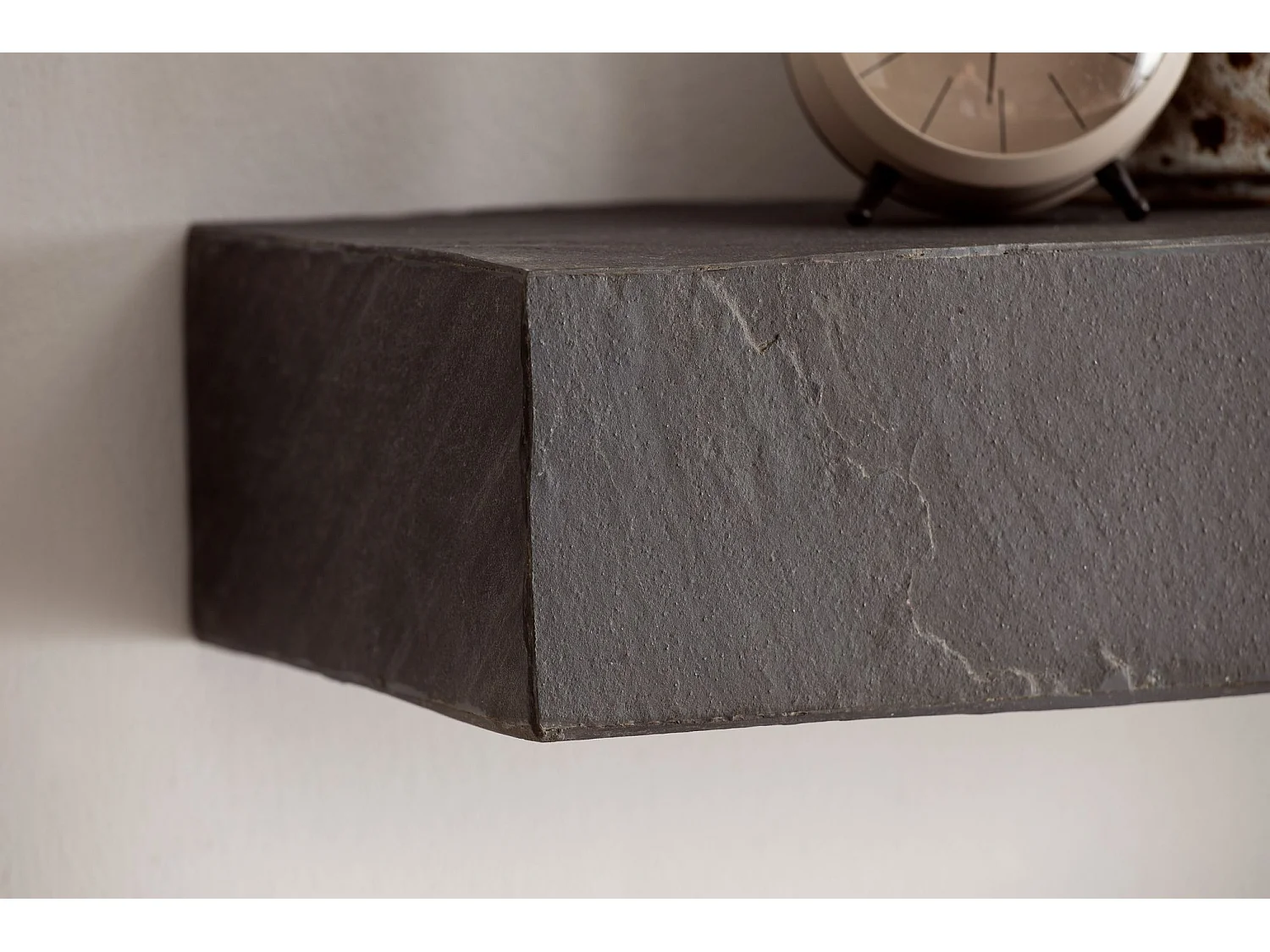 Estante de Pared 120x10x20 cm Estante Colgante de Madera Maciza / Aspecto de piedra Rectangular |