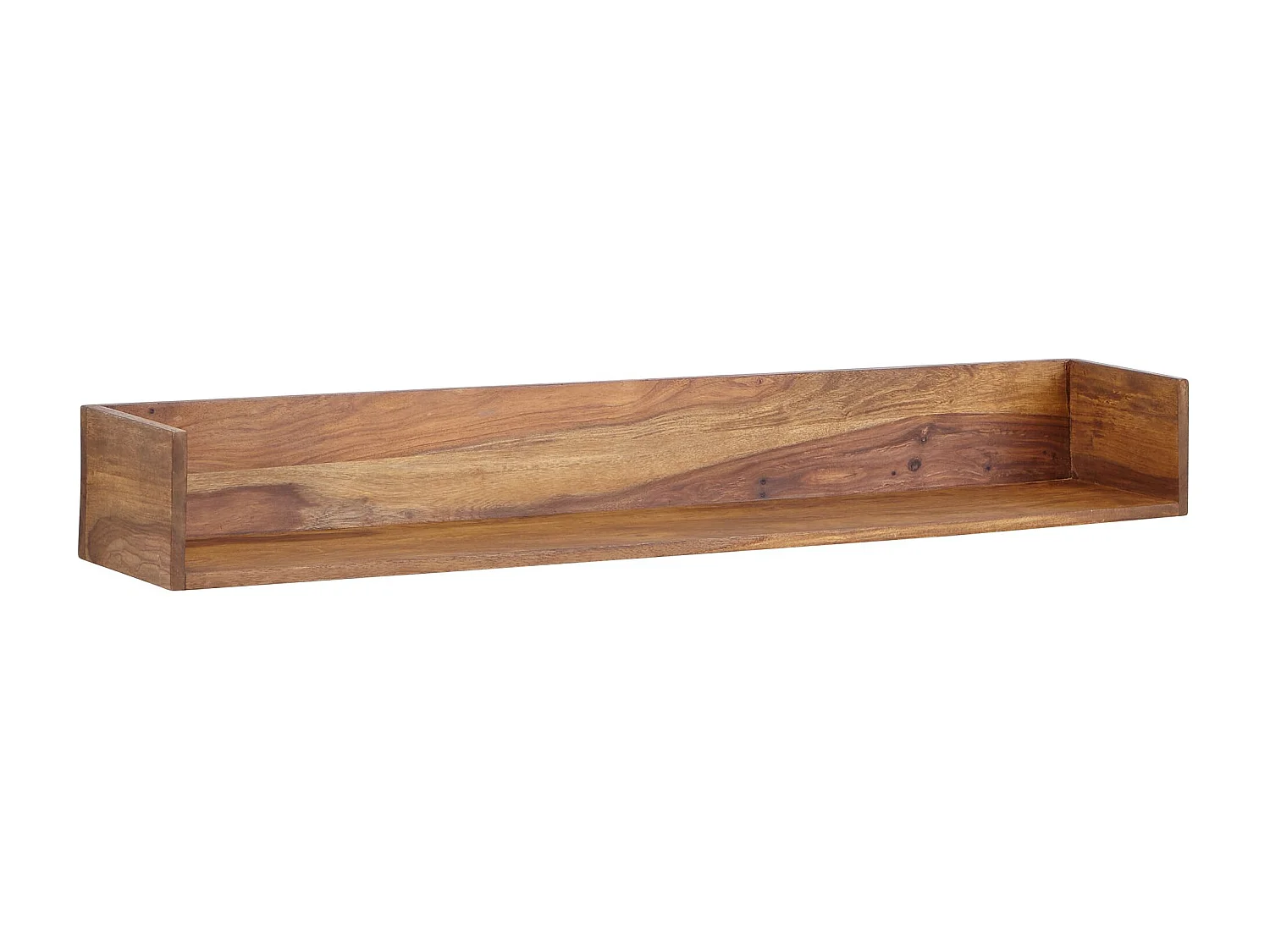 Estantería de pared 120x15x20 cm Moderna Madera Maciza de Sheesham | Estante Colgante de Flotación