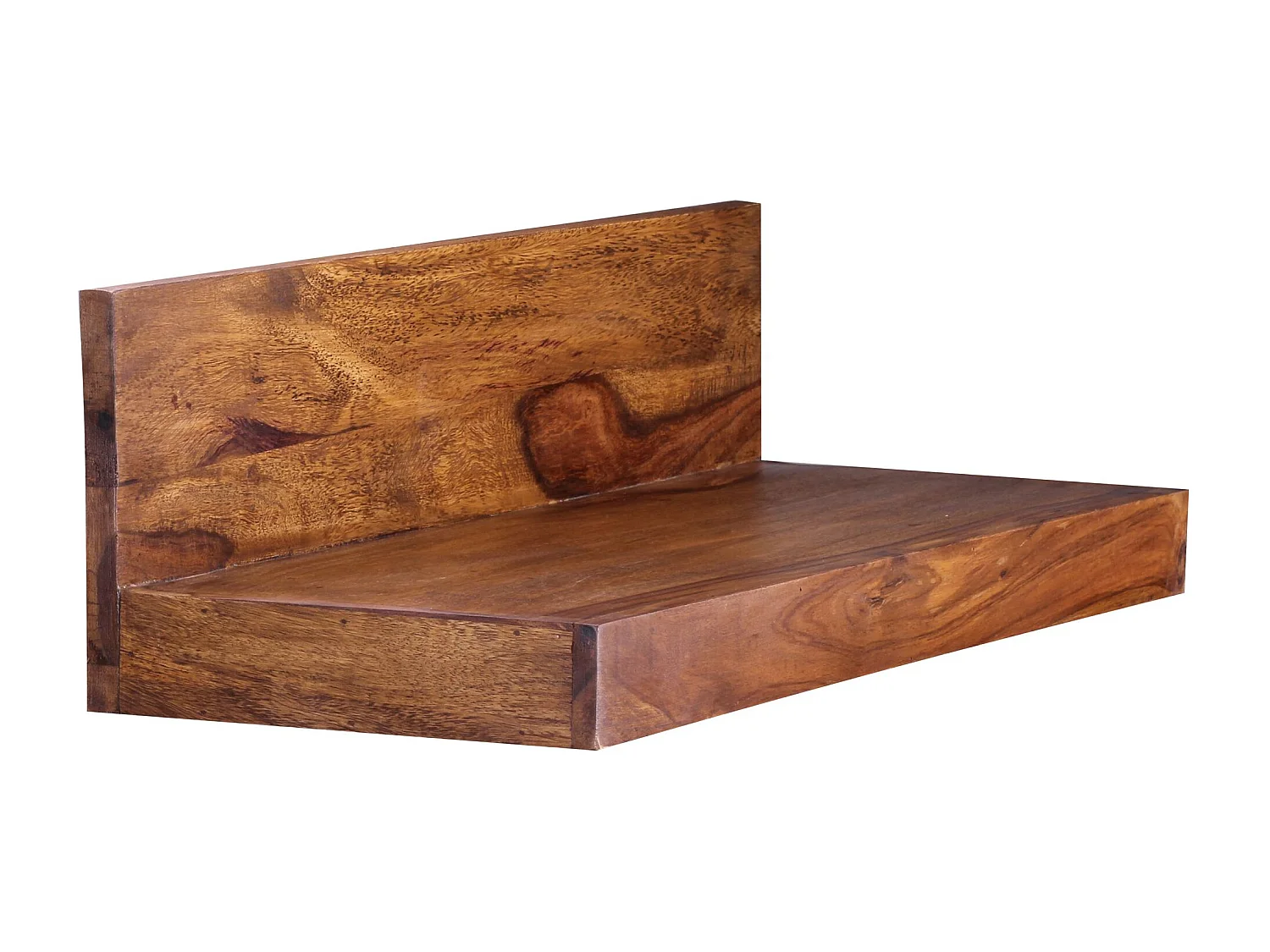 estante de pared MUMBAI madera maciza sheesham estante de madera 60 cm estilo rústico estante