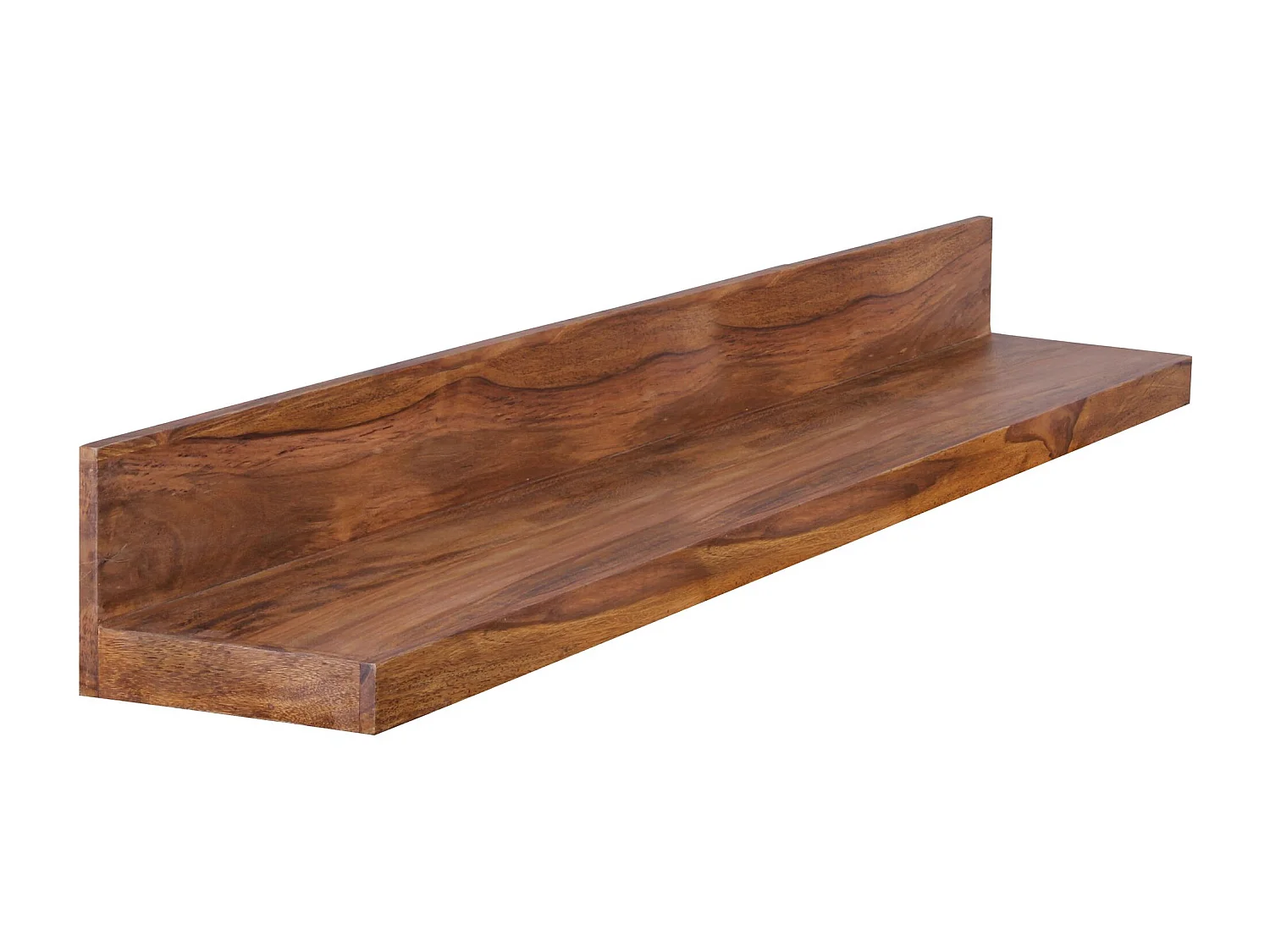 estante de pared MUMBAI madera maciza sheesham estante de madera 140 cm estilo rústico estante