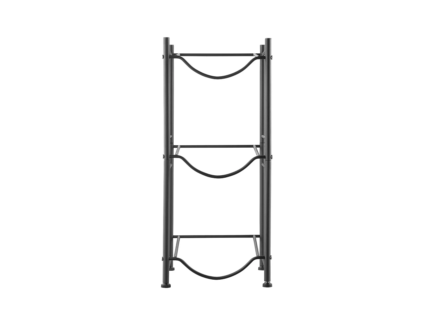 Support pour Carafe à Eau à 3 Niveaux SucceBuy, Support en Rangée Simple pour 3 Bouteilles, Noir