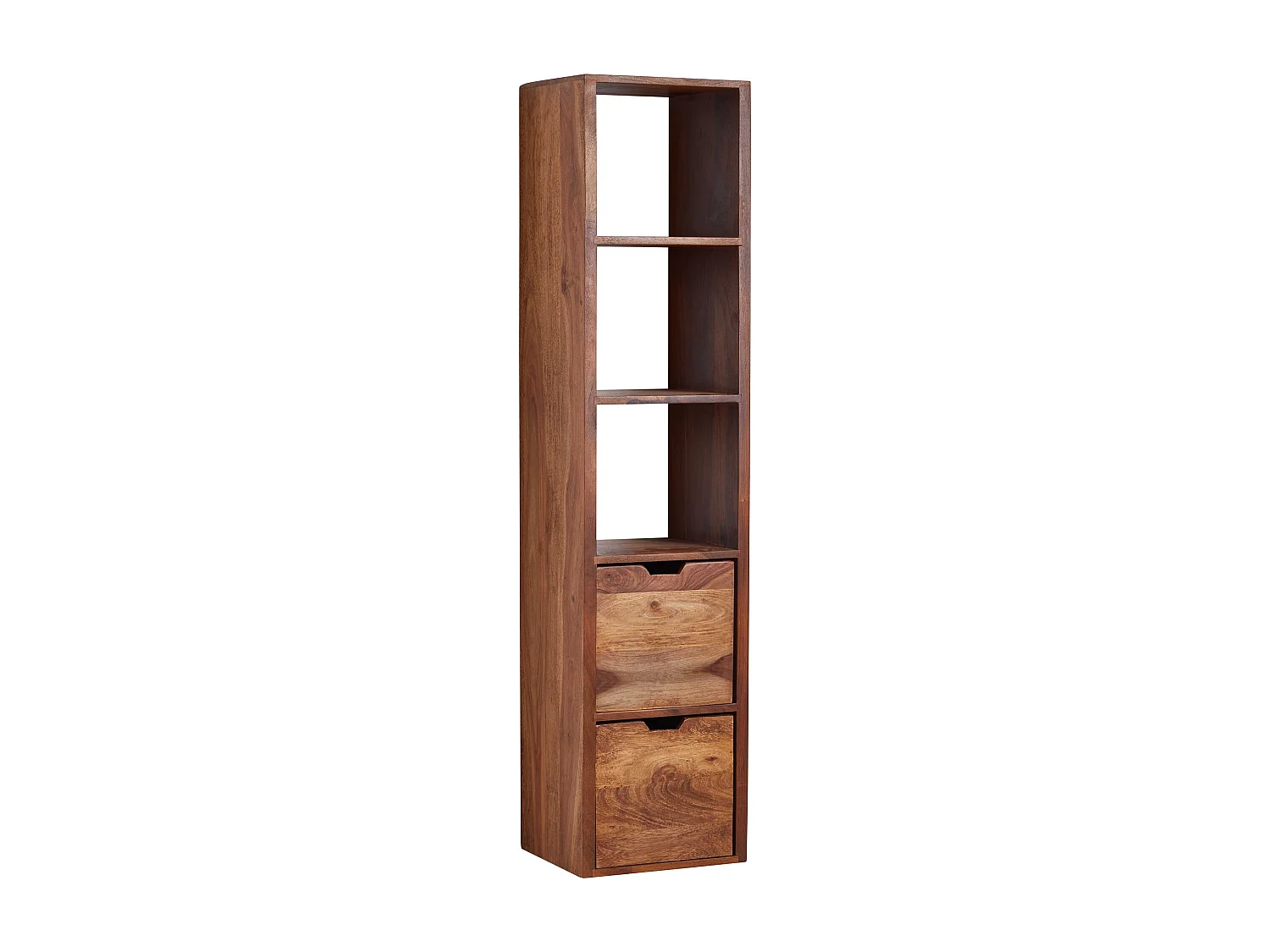 Estantería de pared 35x150x30 cm Moderna Madera Maciza de Sheesham | Estante Colgante de Flotación