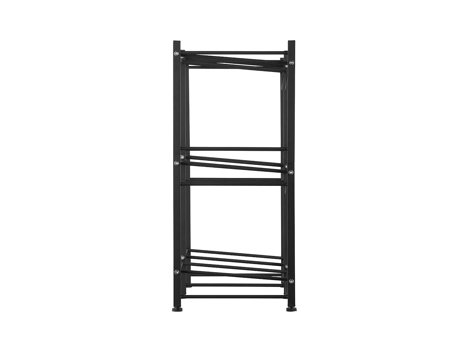 Porte-bouteilles d'Eau à 3 Niveaux SucceBuy, Support en Double Rangée pour 6 Bouteilles, Noir