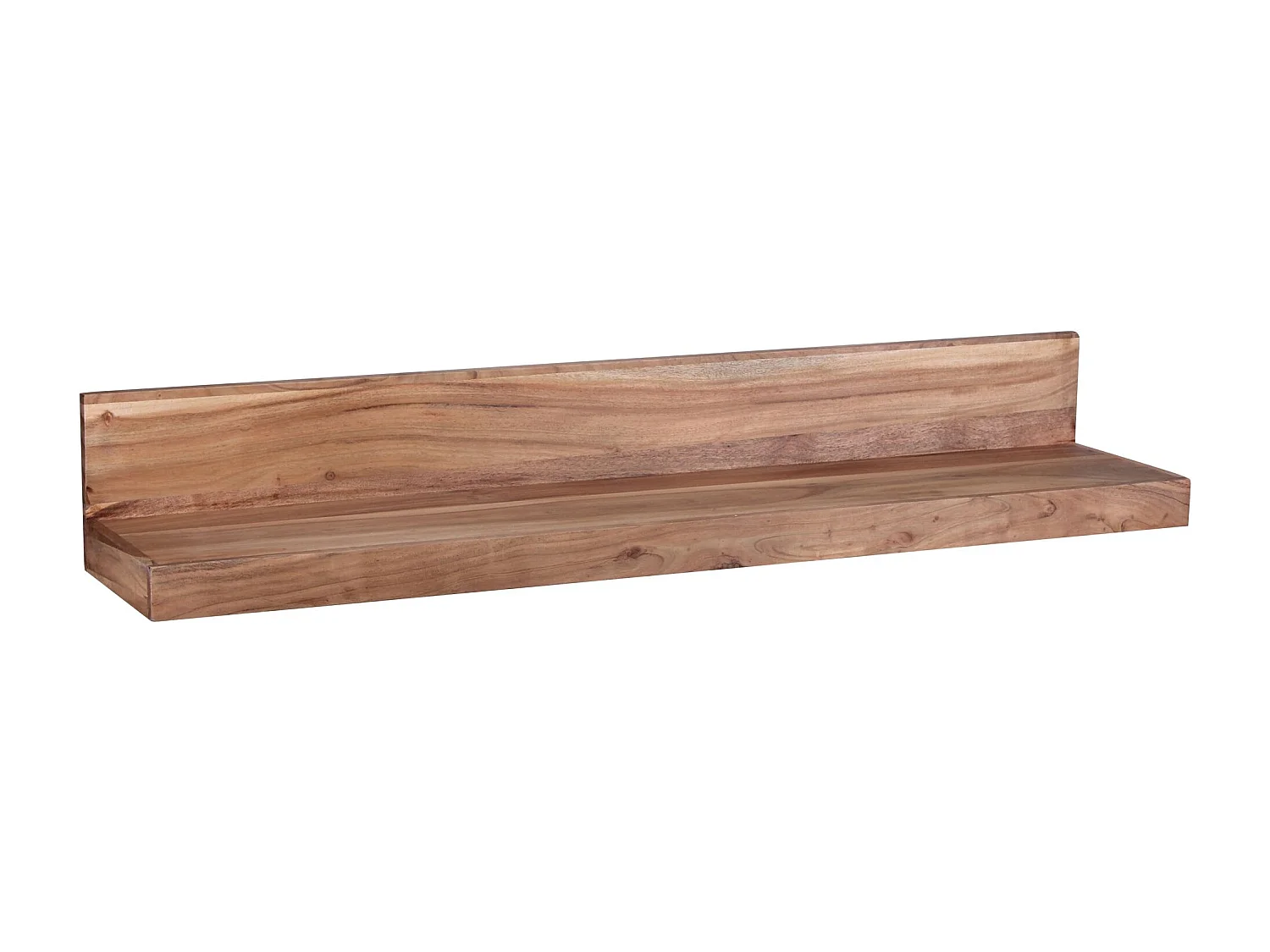 estante de pared MUMBAI madera maciza estante de madera de acacia 110 cm estilo rústico estante