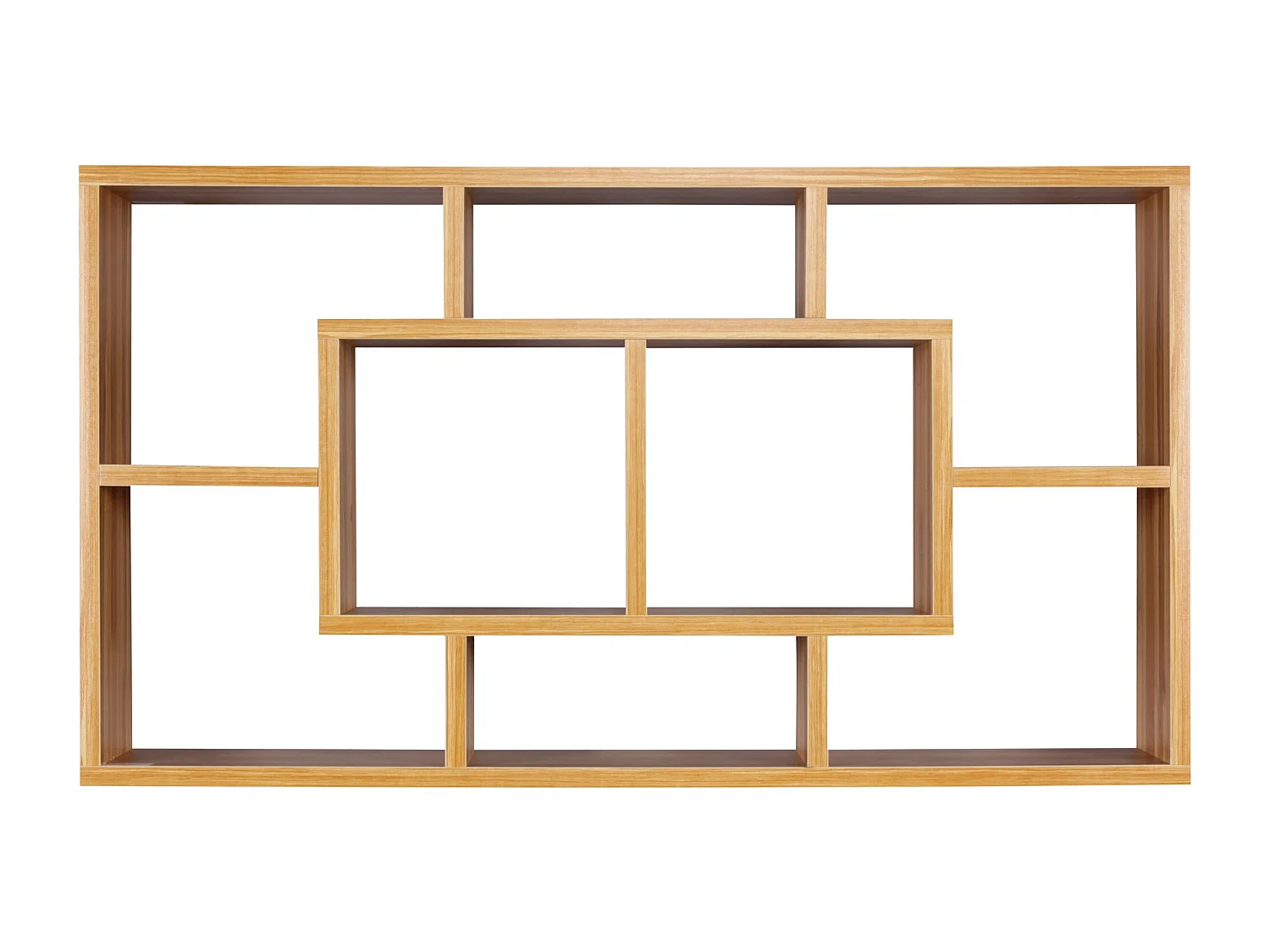 Estantería de pared ALEX haya 85 x 47,5 x 16 cm estante colgante de madera MDF moderna | Diseño