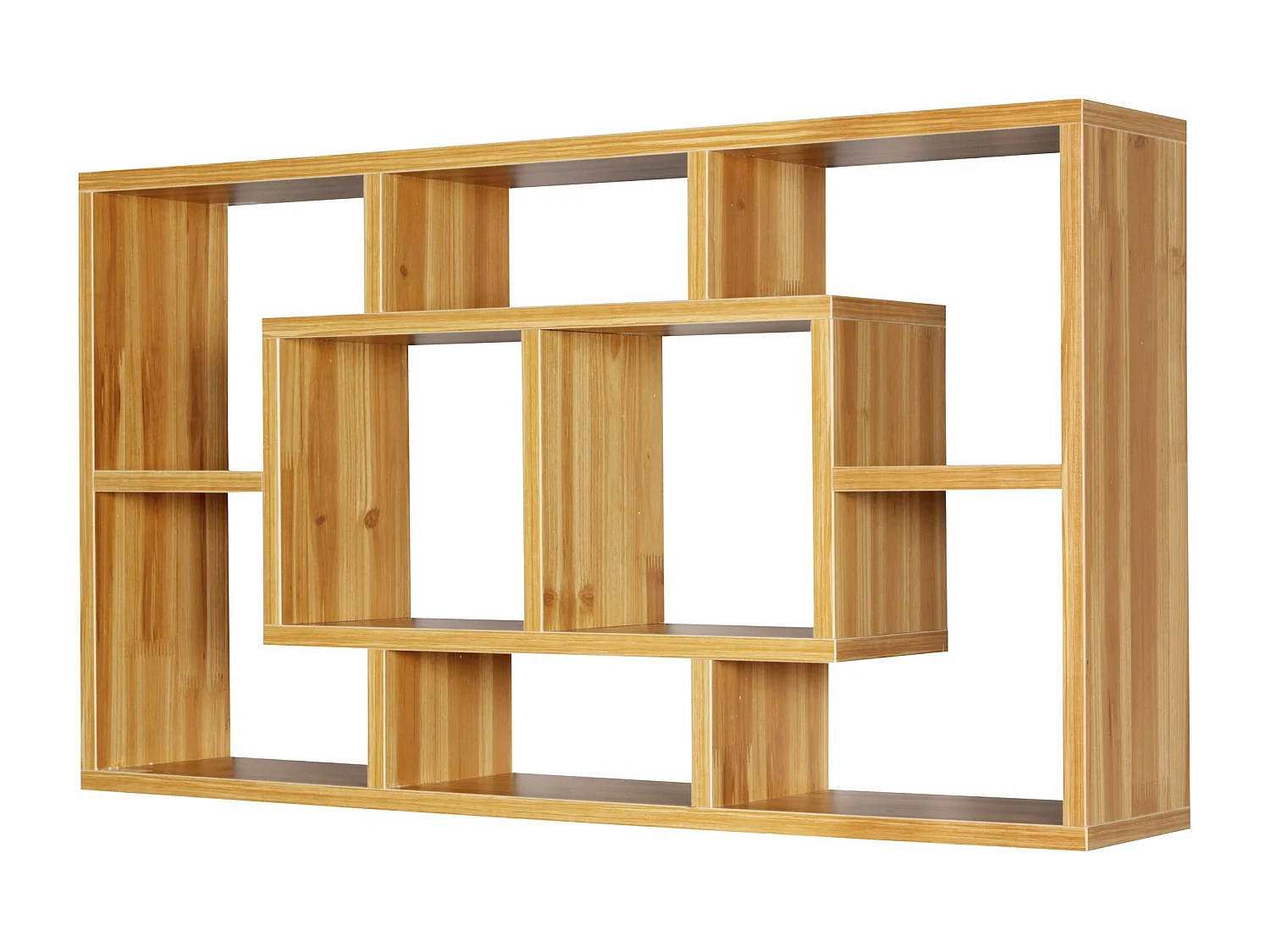 Estantería de pared ALEX haya 85 x 47,5 x 16 cm estante colgante de madera MDF moderna | Diseño