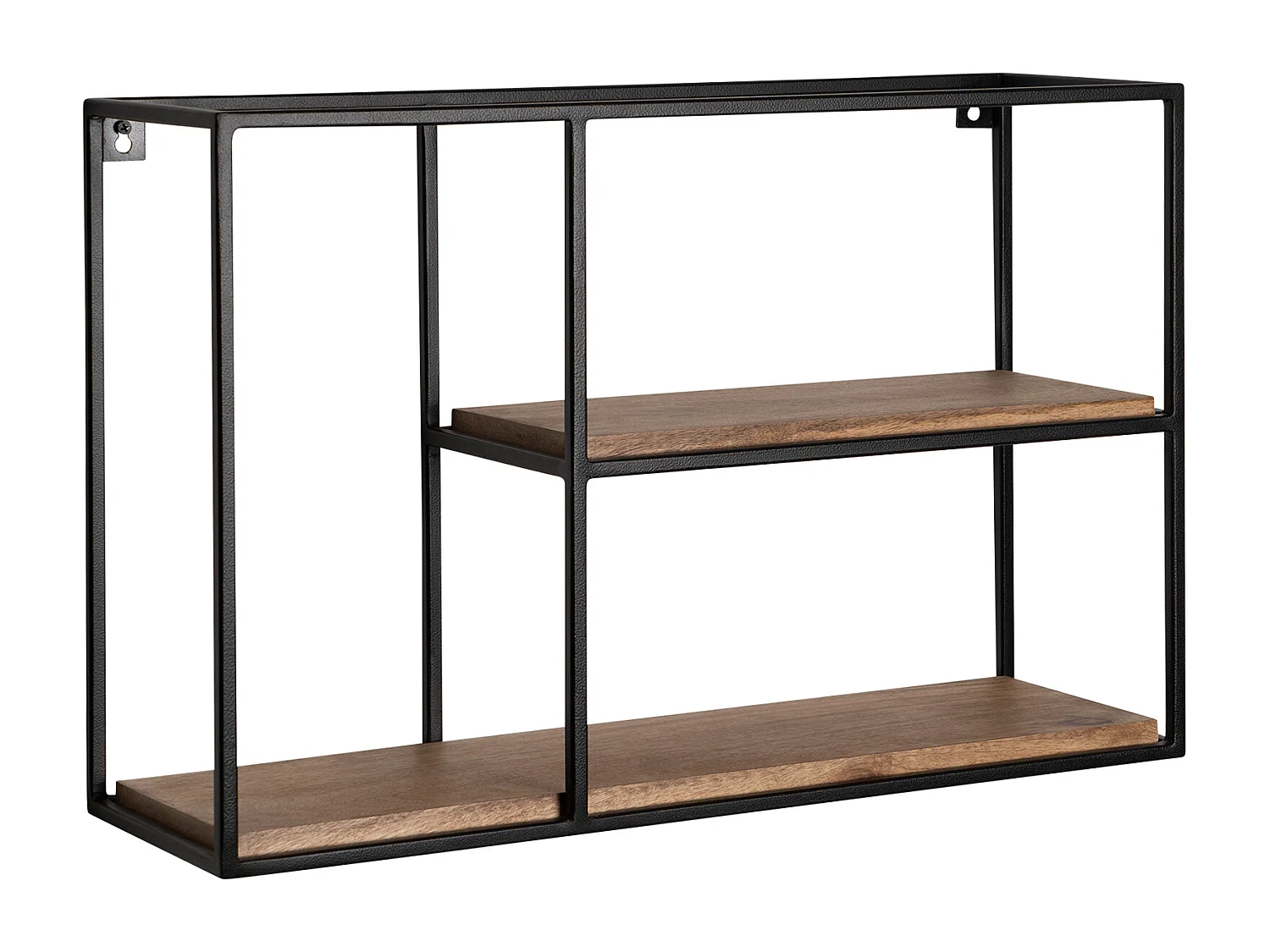 Estante de Pared 60x40x18 cm Estante Colgante de Madera Maciza/Metal de Mango Rectangular |