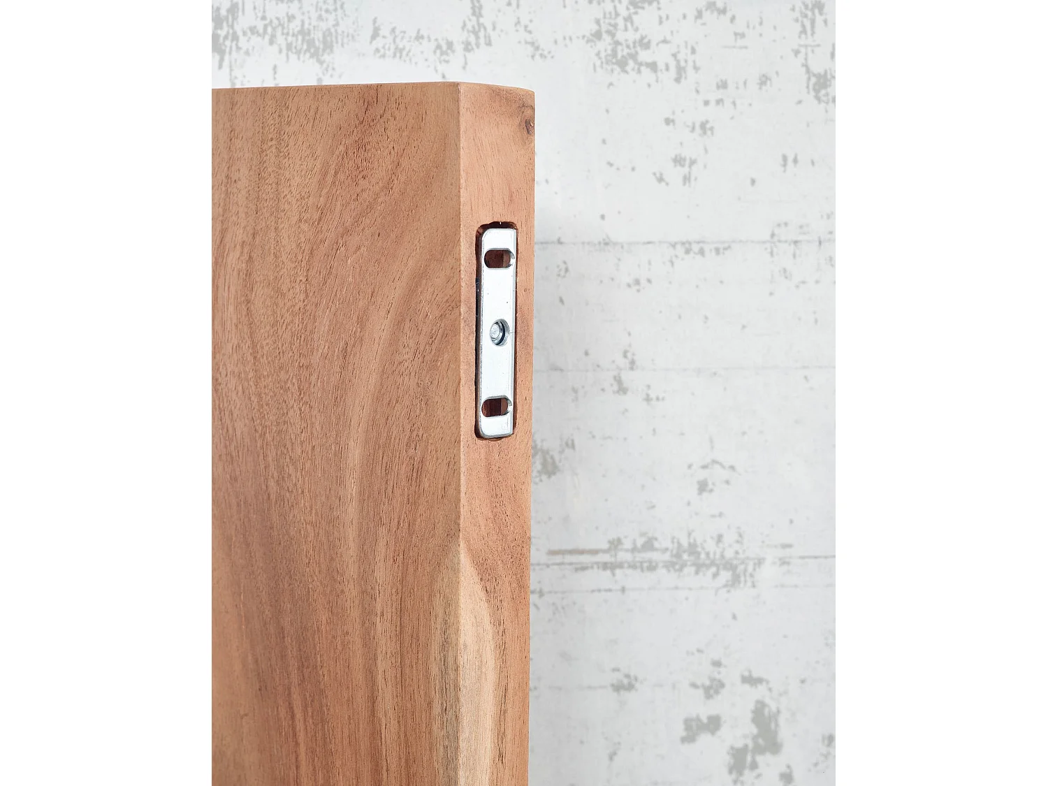 Estantería de Pared 160 cm Moderna Madera Maciza de Acacia | Estante Colgante de Flotación Libre