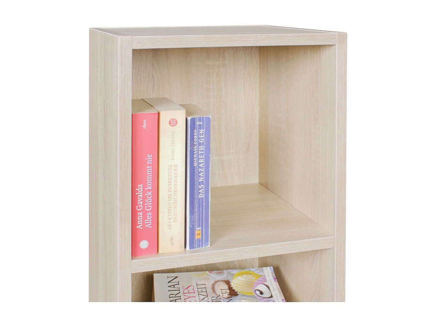 pie estanterías para libros CLARE Sonoma 2 compartimentos MDF | Diseño de almacenamiento en rack |