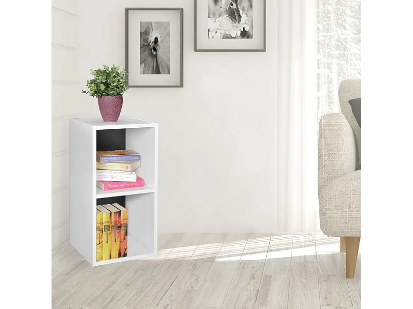 estante de pie madera 30x60x30 cm moderno blanco negro estante pequeño | Estante de pared estante