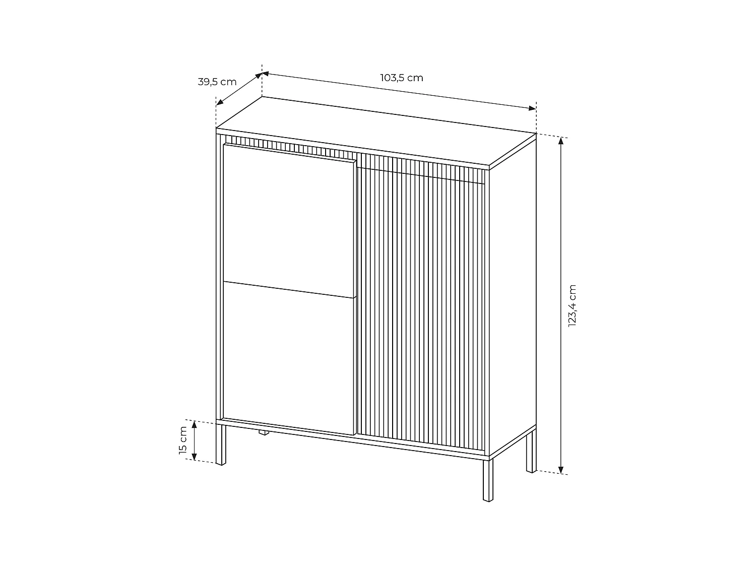 Mobile contenitore 103x123 beige MCLK7