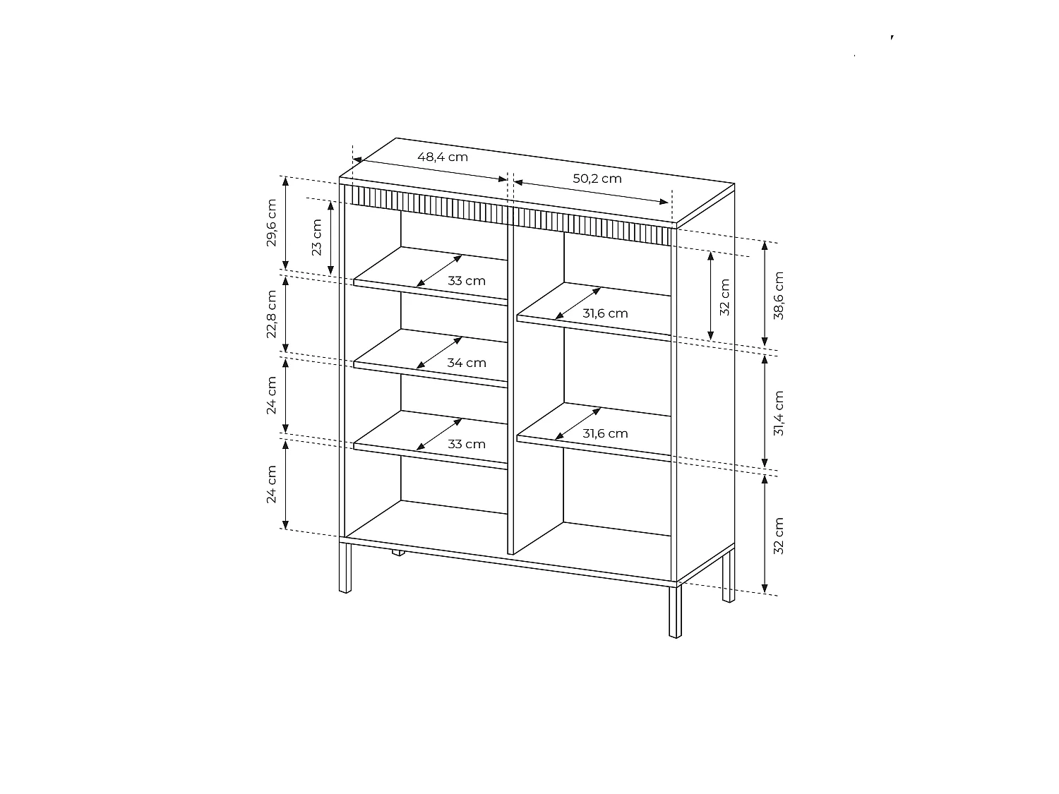 Mobile contenitore 103x123 beige MCLK7