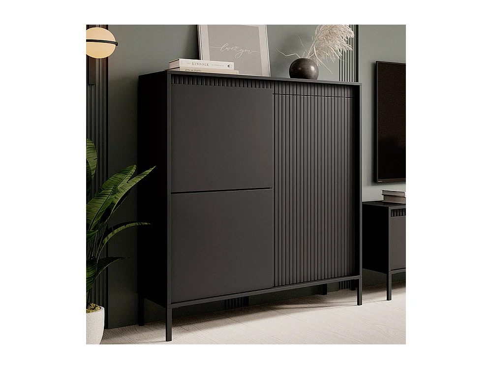 Mobile contenitore 103x123cm nero MCLK7