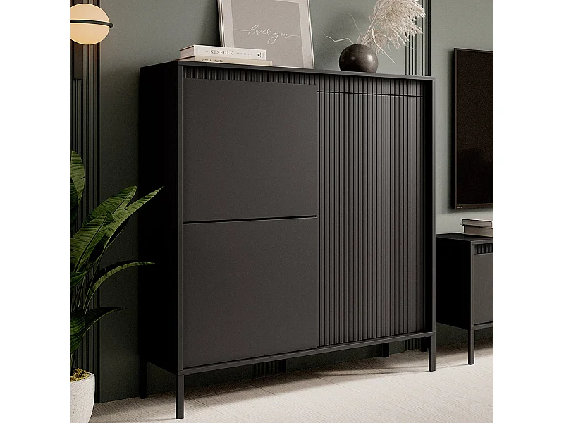 Mobile contenitore 103x123cm nero MCLK7