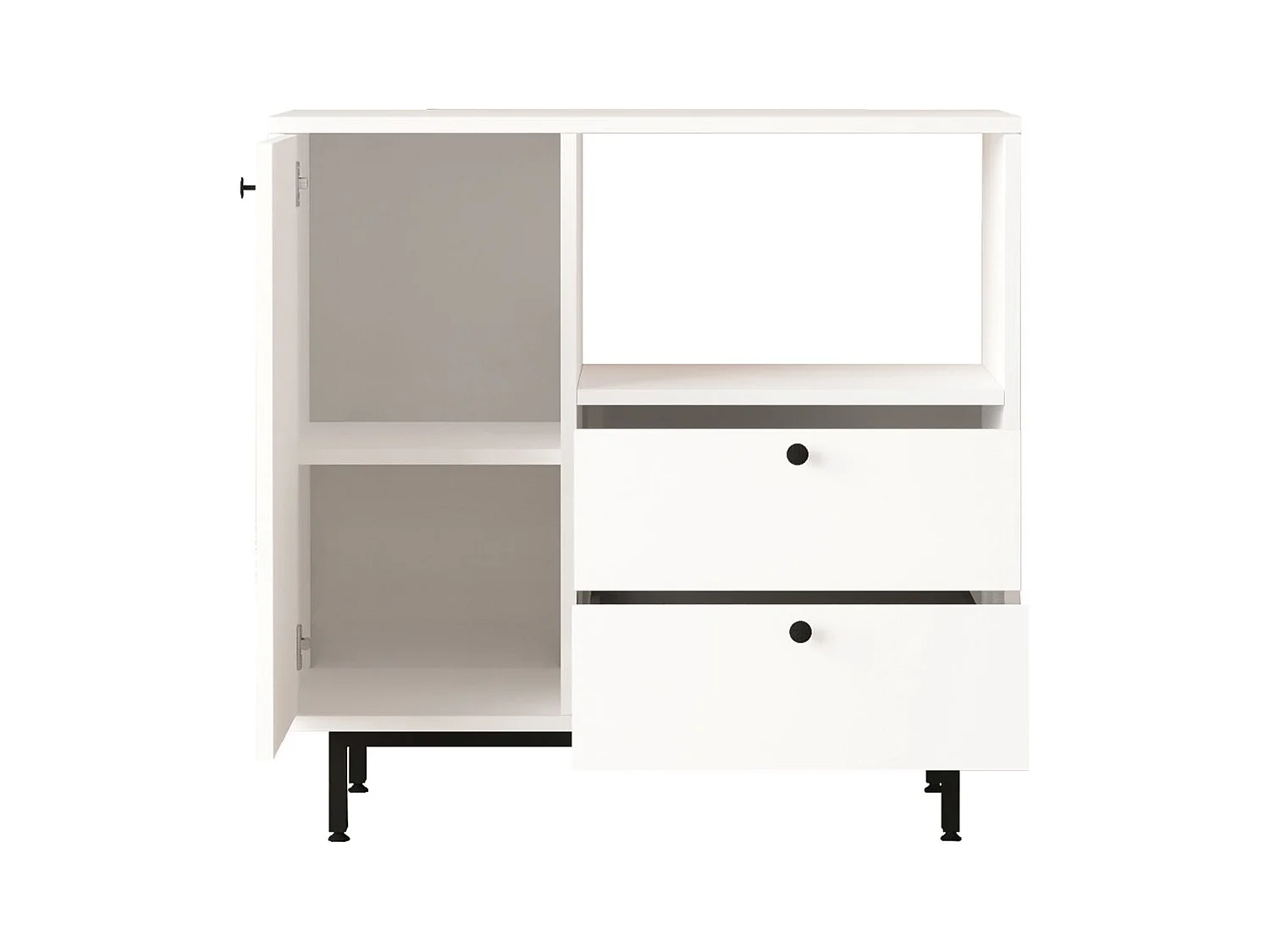 Armario De Cocina Royce 1 Puerta 2 Cajones Blanco