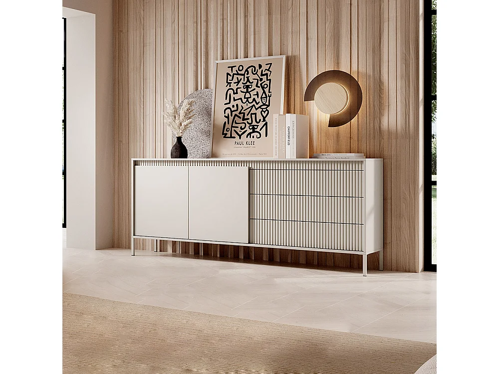 Madia moderna 187x81cm beige MALK35