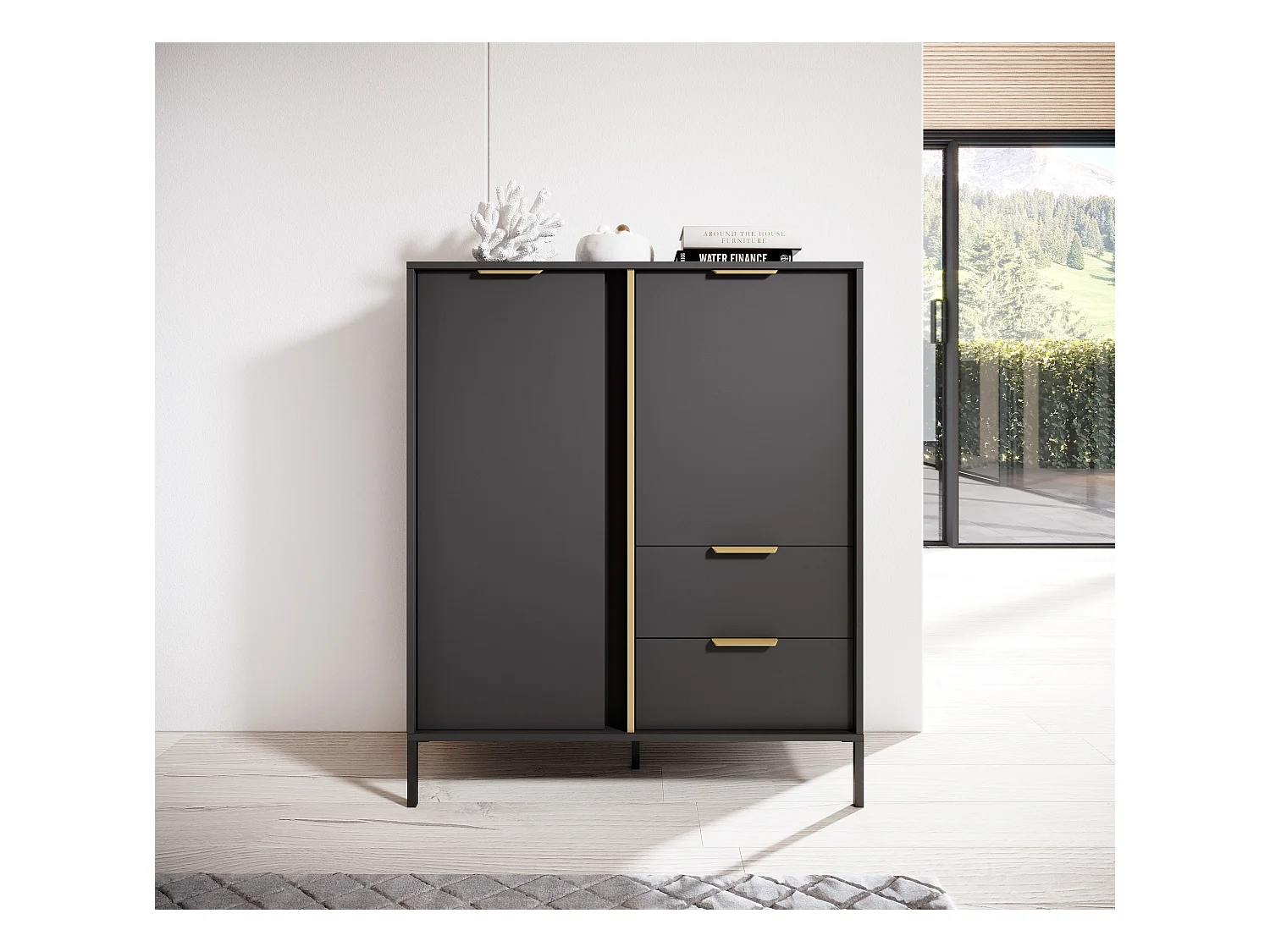 Mobile contenitore 103x123cm antracite MCLK2